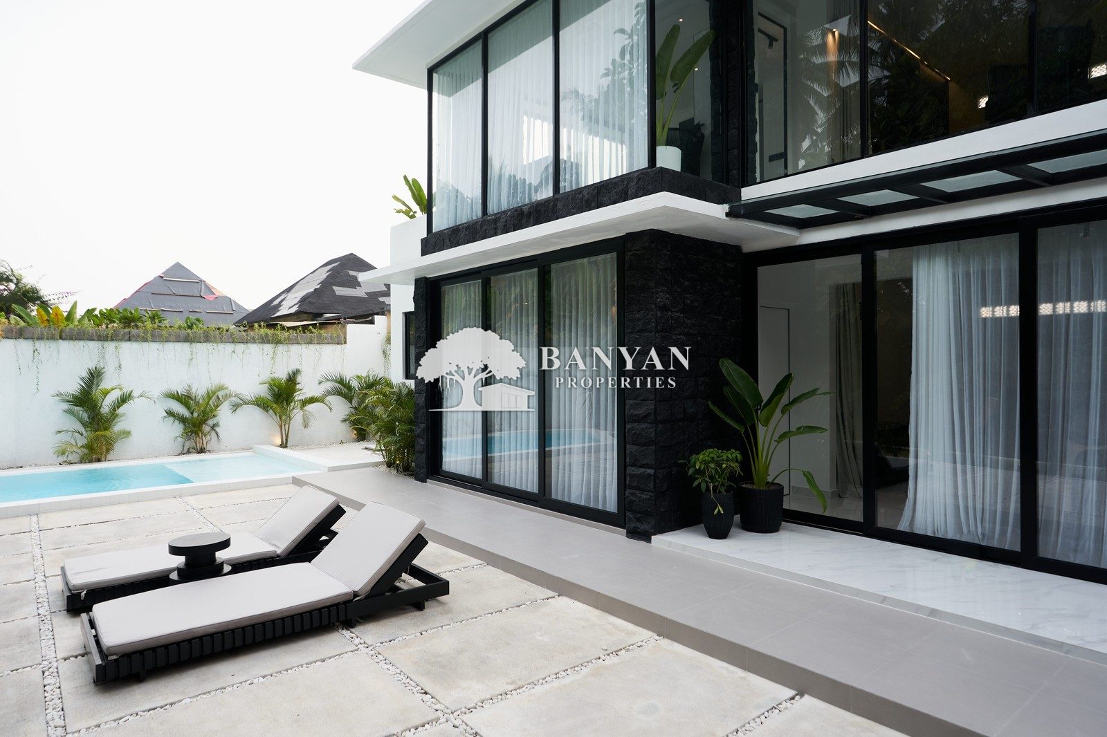 Sleek 2-Bedroom Contemporary Villa with Private Pool and Jungle Views — Jl. Tirta Tawar, Ubud