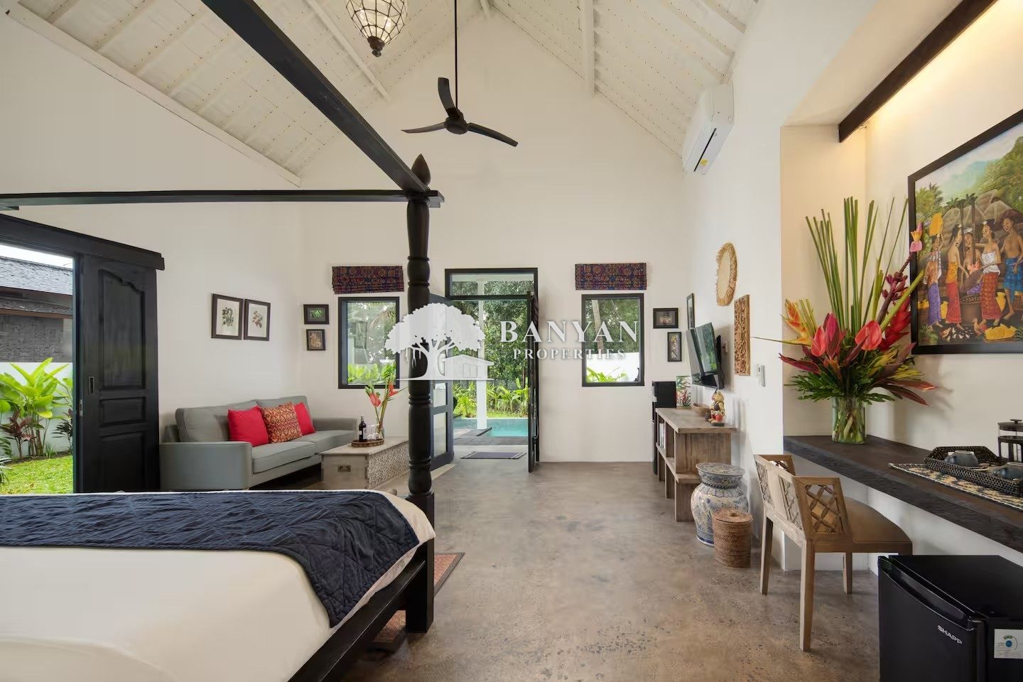 Villa putih - A Stylish 1-Bedroom Villa with Private Pool in Ubud — photo 3 of 8
